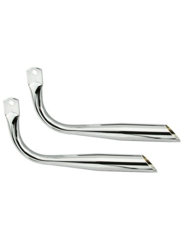 Muffler Oblique W/O Holes Chrome.